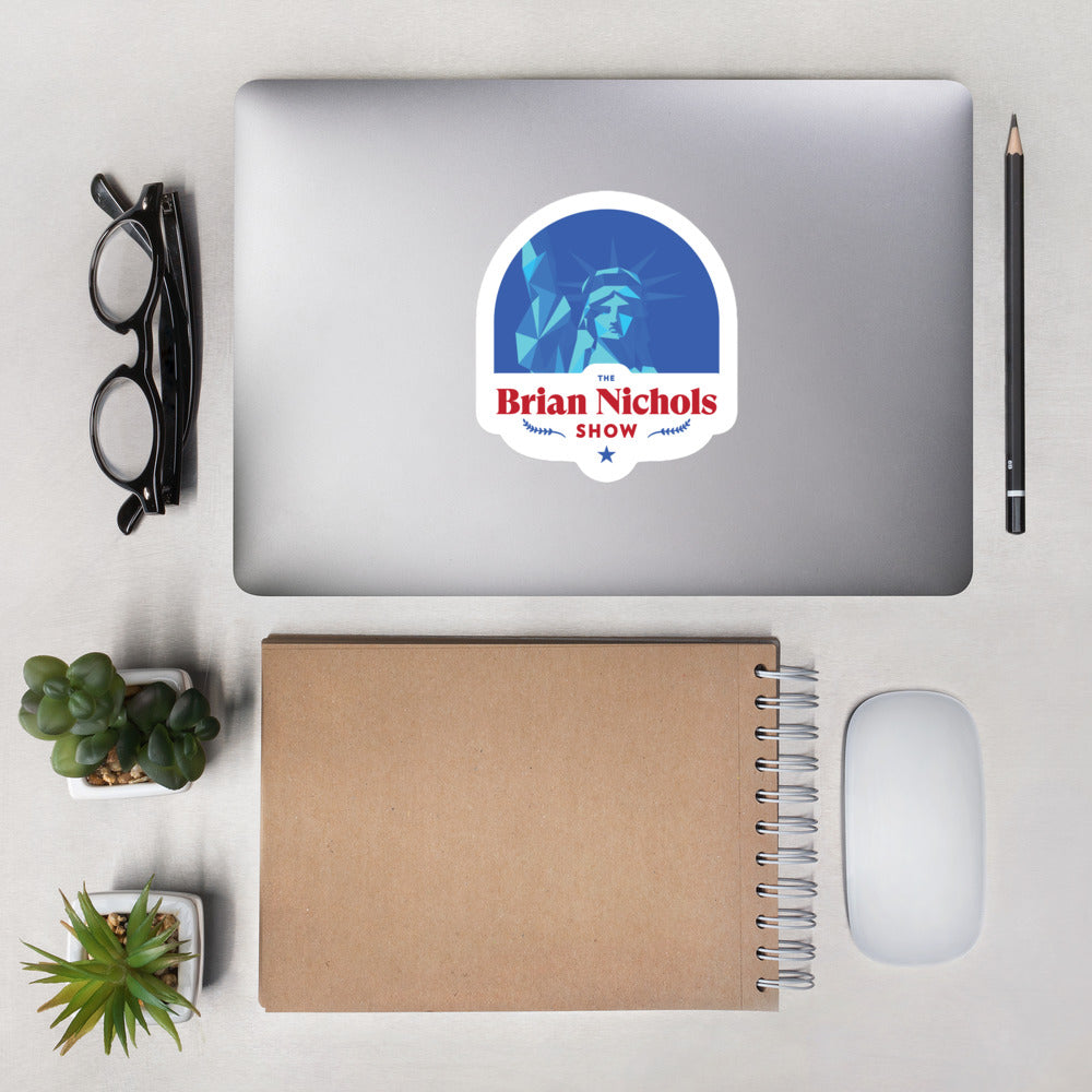 The Brian Nichols Show Logo Bubble-free stickers