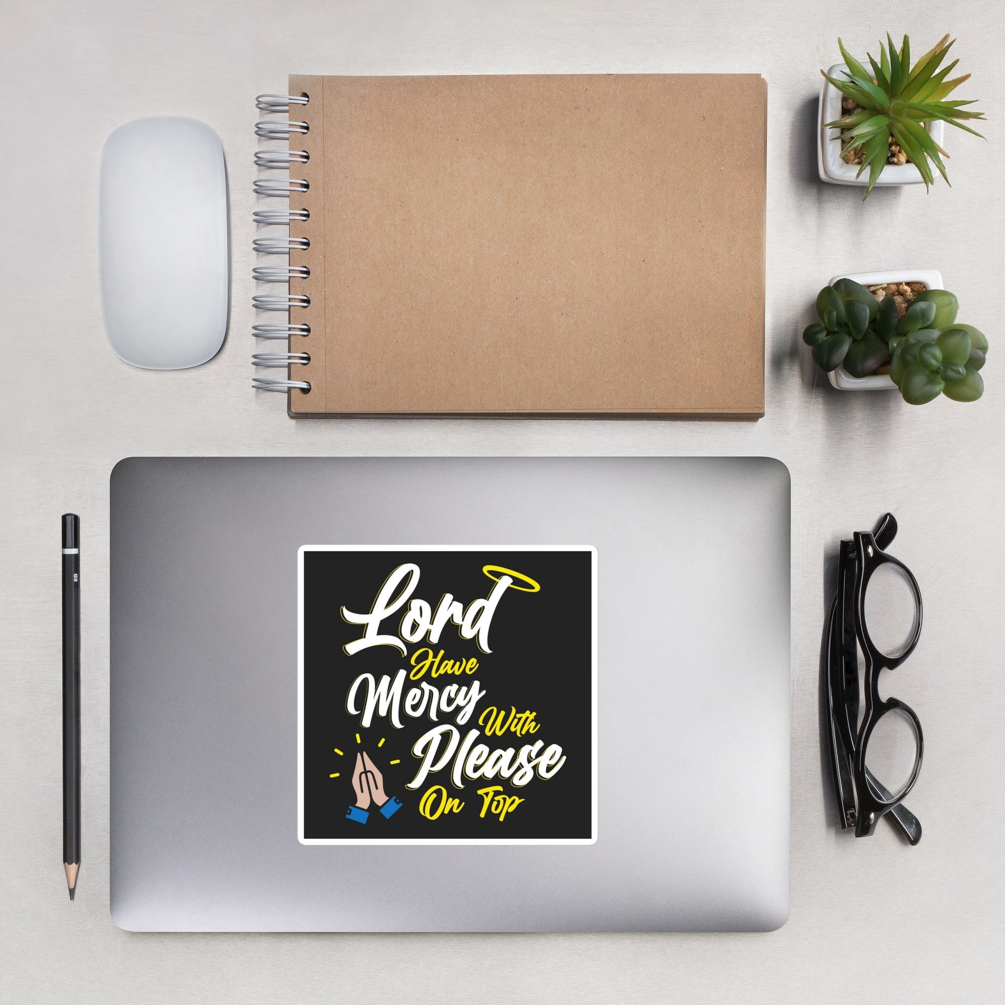 Lord have Mercy with Please on Top Sticker