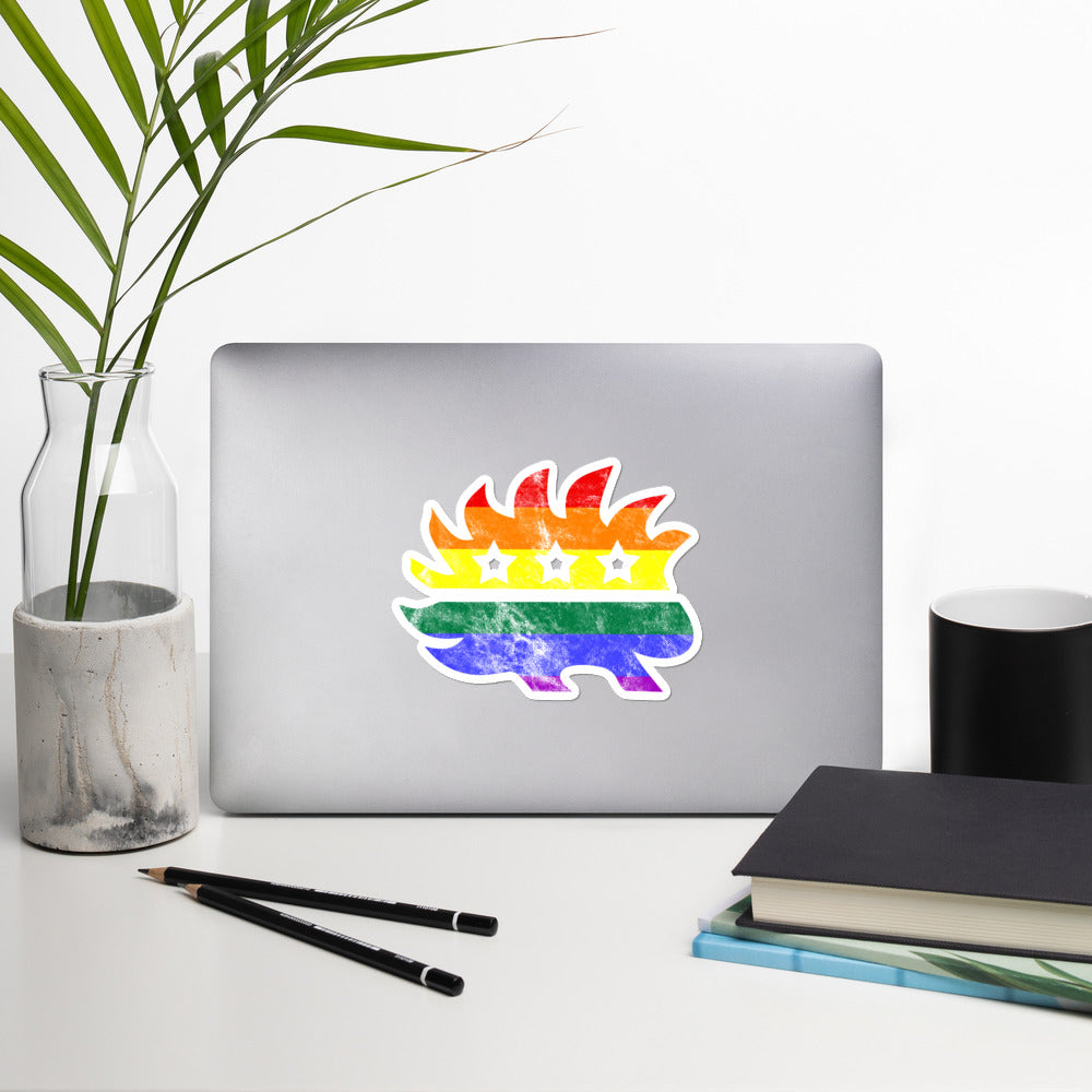 LGBT Porcupine Bubble-free stickers