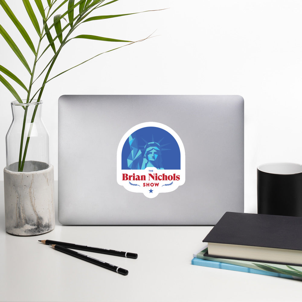 The Brian Nichols Show Logo Bubble-free stickers