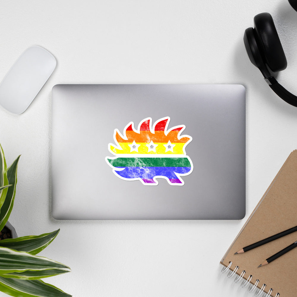 LGBT Porcupine Bubble-free stickers