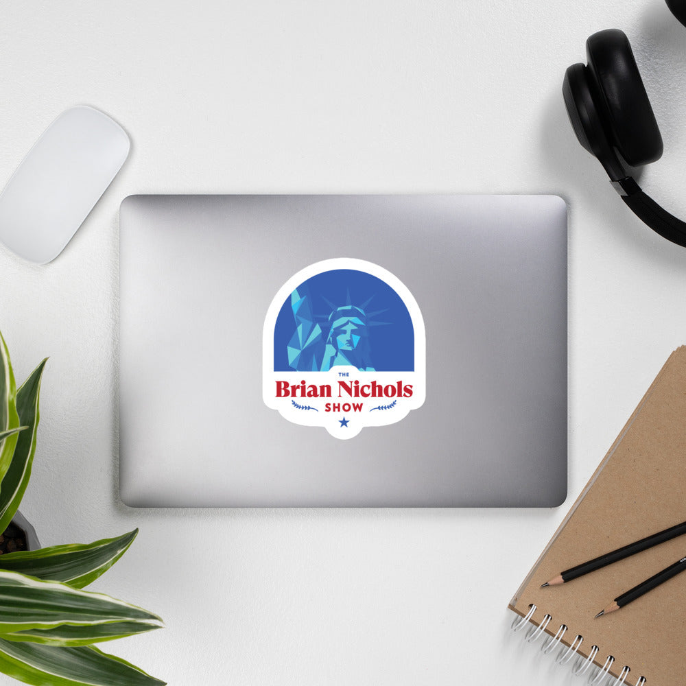 The Brian Nichols Show Logo Bubble-free stickers