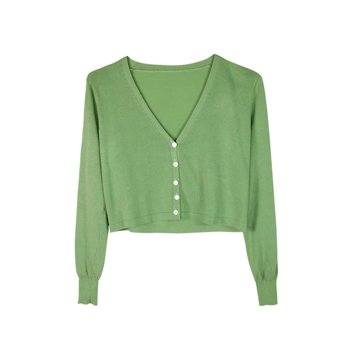Women's Knitted Cropped Cardigan