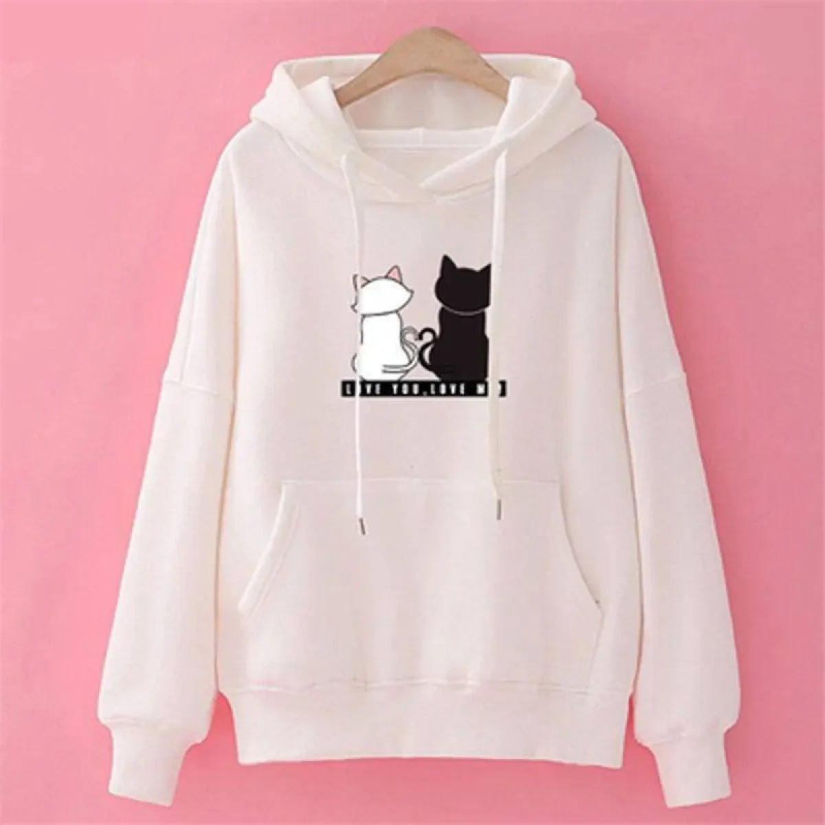 Love You. Love Me! Cat Hoodie