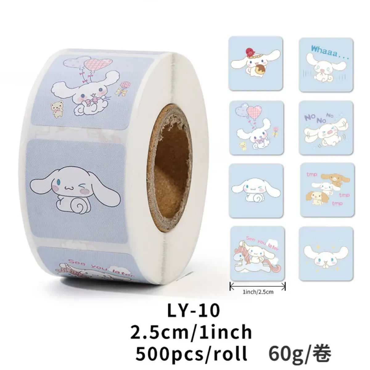 500PCS Cute Kuromi, Pochacco, My Melody Cartoon Stickers
