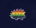 Pin: Libertarian Rainbow LGBTQ Porcupine Pin