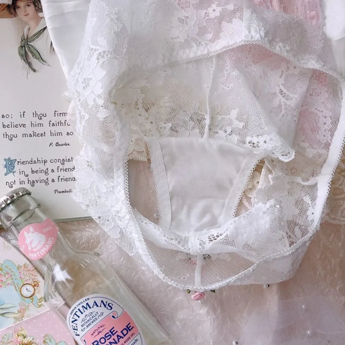 Sweet Lace Bow Lingerie Set