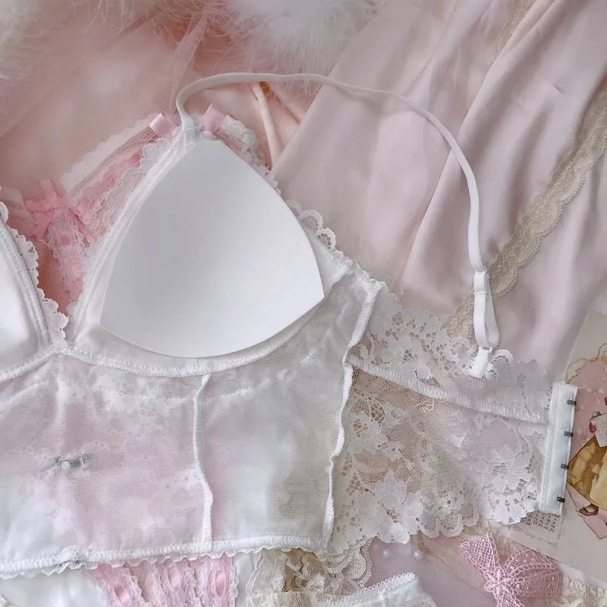 Sweet Lace Bow Lingerie Set