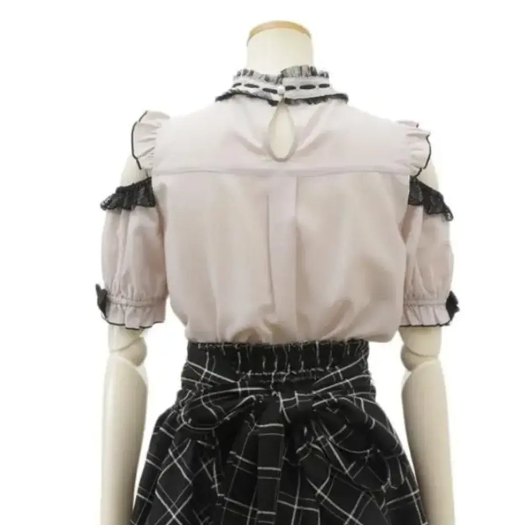 Lolita Lace Bow Off Shoulder Blouse
