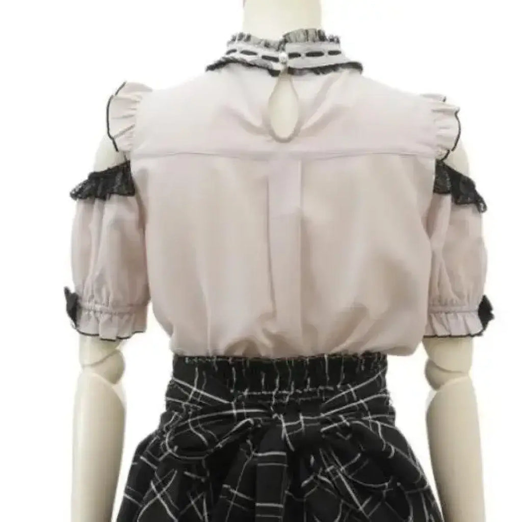 Lolita Lace Bow Off Shoulder Blouse