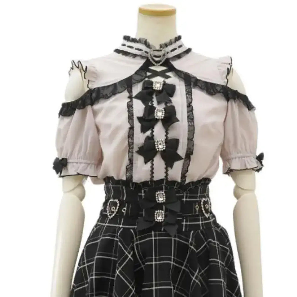 Lolita Lace Bow Off Shoulder Blouse