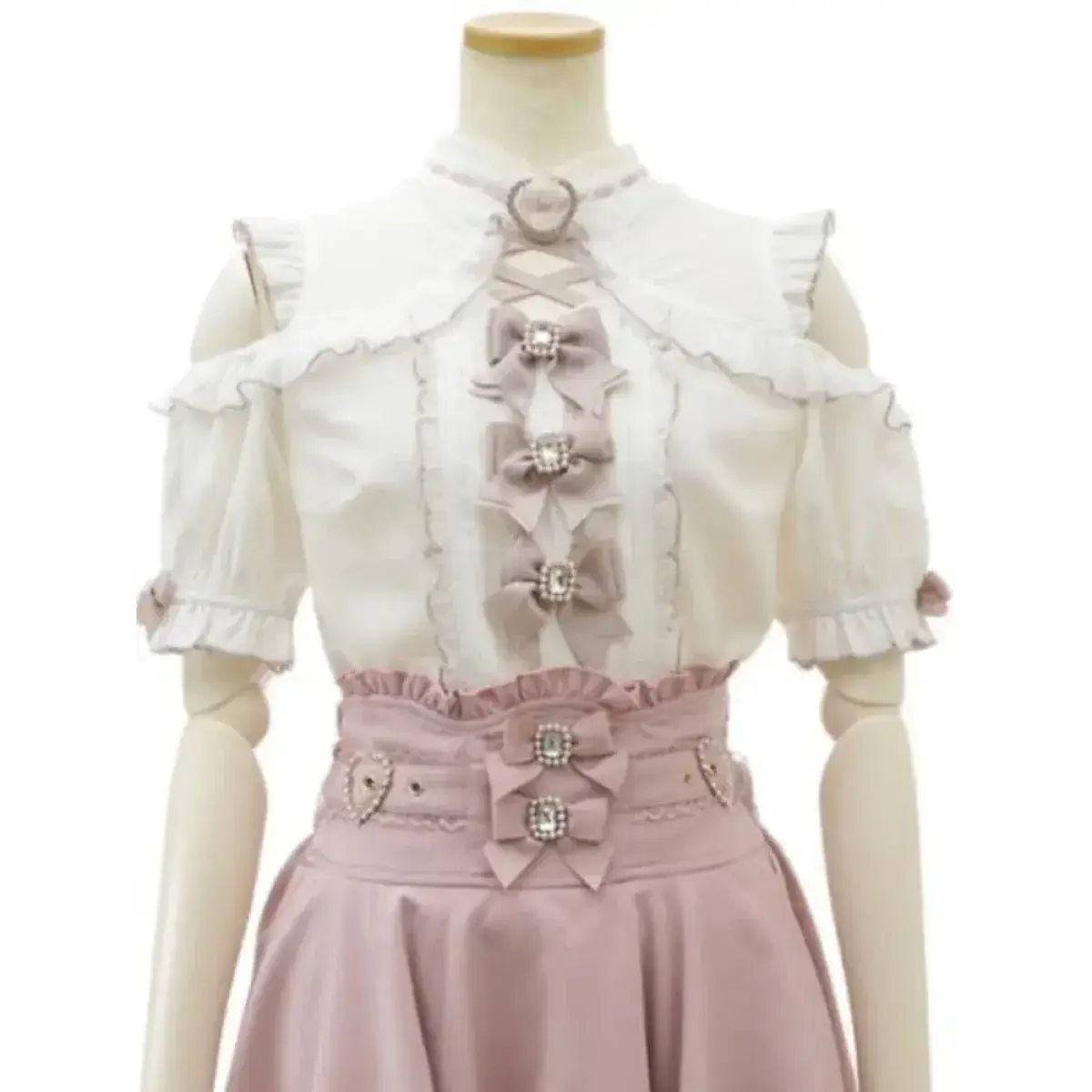 Lolita Lace Bow Off Shoulder Blouse