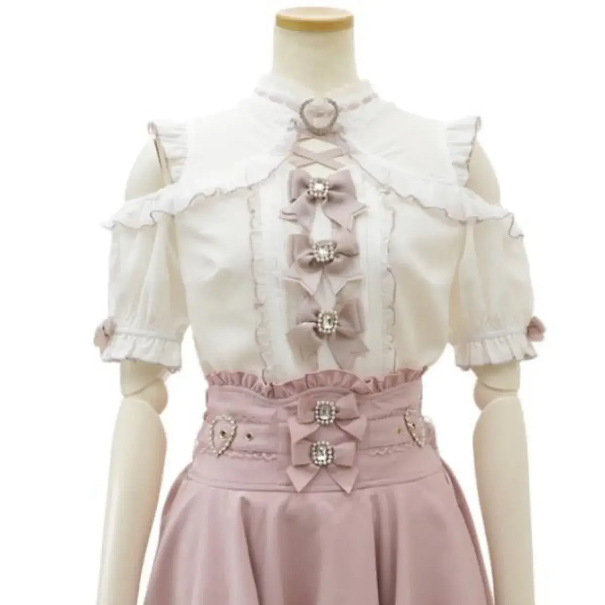 Lolita Lace Bow Off Shoulder Blouse