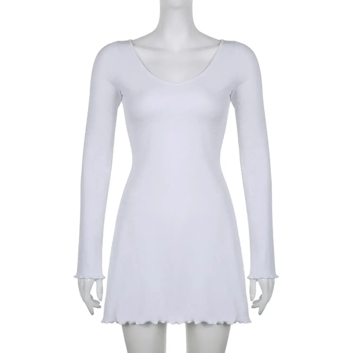 Solid Casual Knitted Dresses