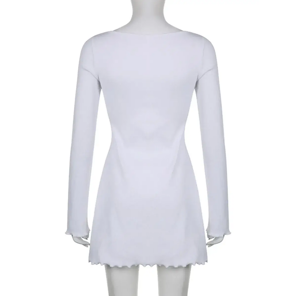 Solid Casual Knitted Dresses