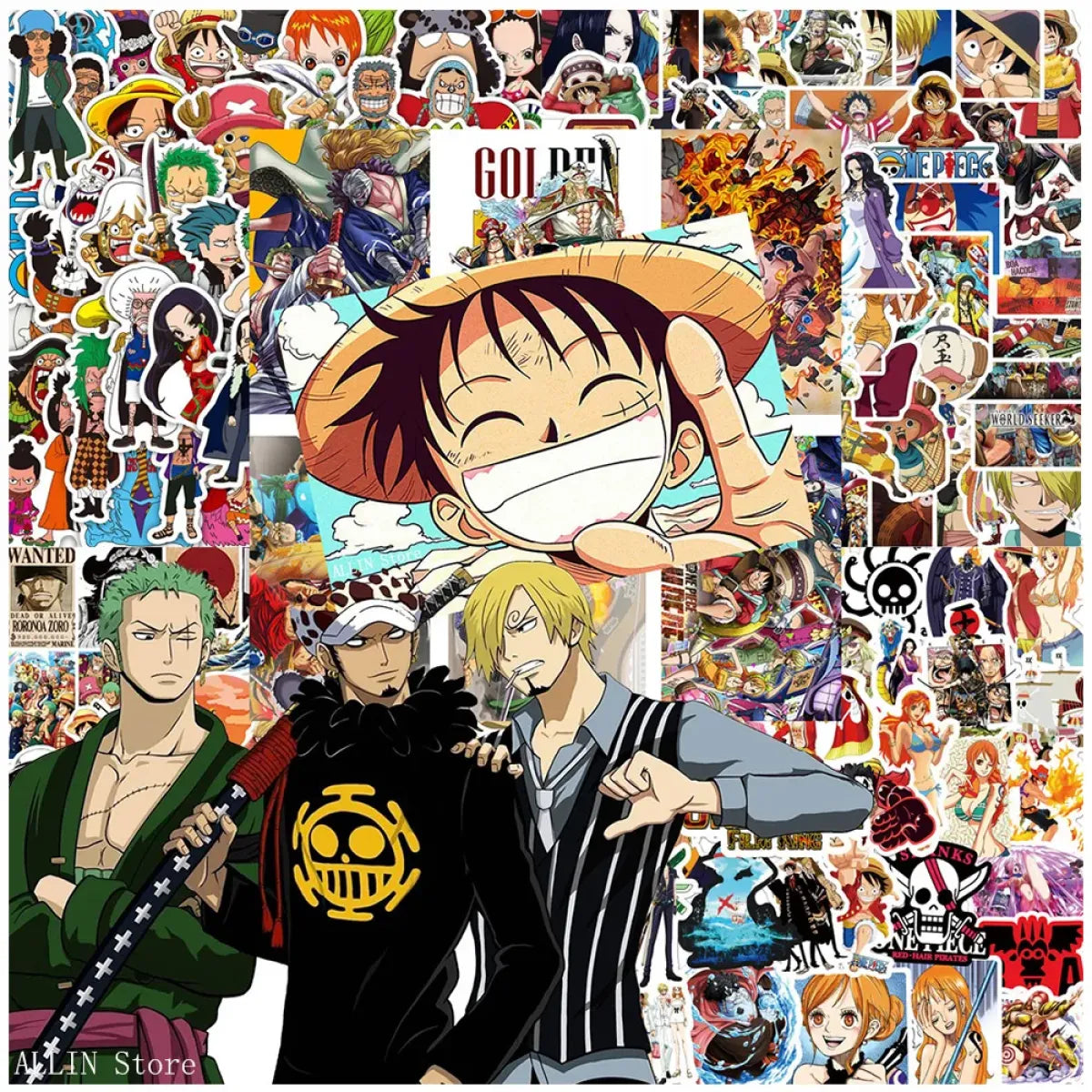 ONE PIECE Stickers - Luffy, Zoro, Chopper