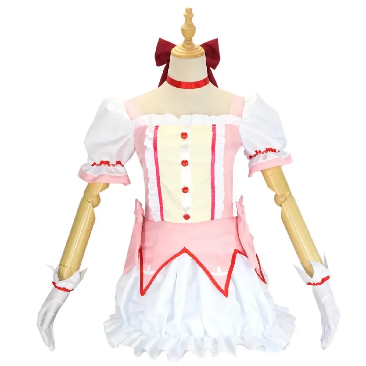 Madoka Kaname Cosplay Costume – Puella Magi Dress with Wig