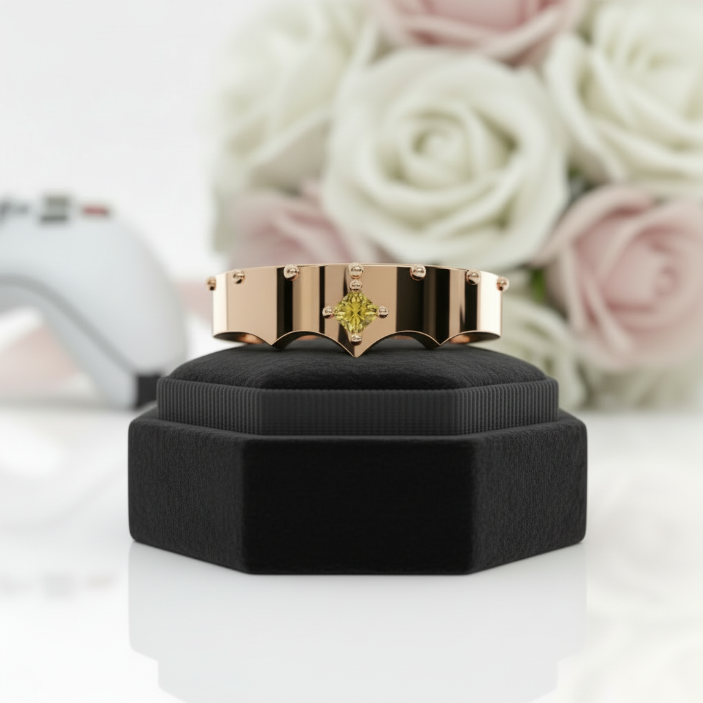 Marksman's Ring (Unisex)- 14k Yellow Gold Video Game Inspired Rings