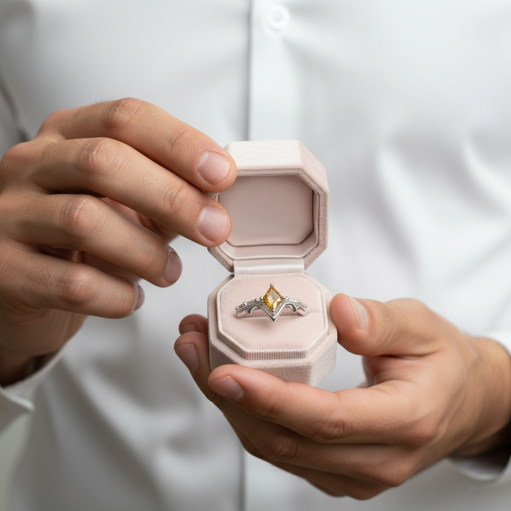Marksman's Ring Set (Women)- 14k Yellow Gold Video Game Inspired Rings