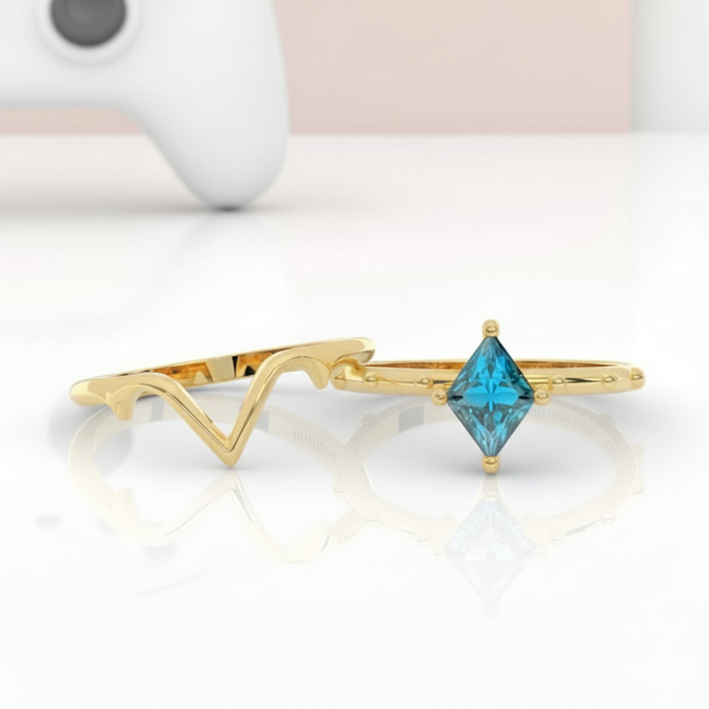 Marksman's Ring (Unisex)- 14k Yellow Gold Video Game Inspired Rings