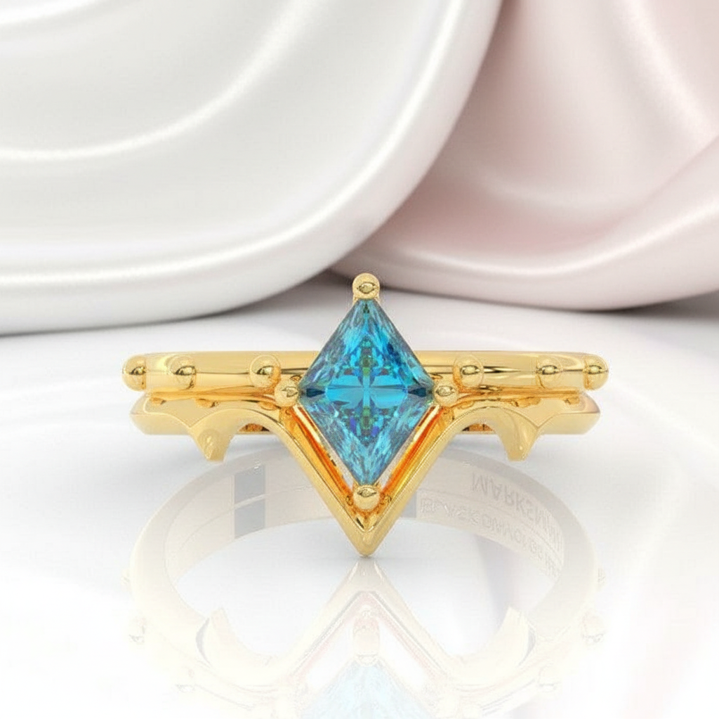 Marksman's Ring Set (Women)- 14k Yellow Gold Video Game Inspired Rings