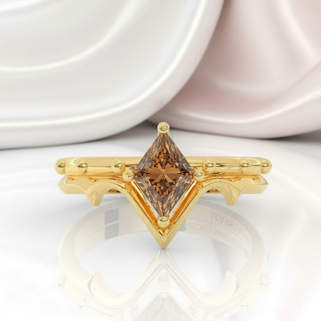 Marksman's Ring Set (Women)- 14k Yellow Gold Video Game Inspired Rings