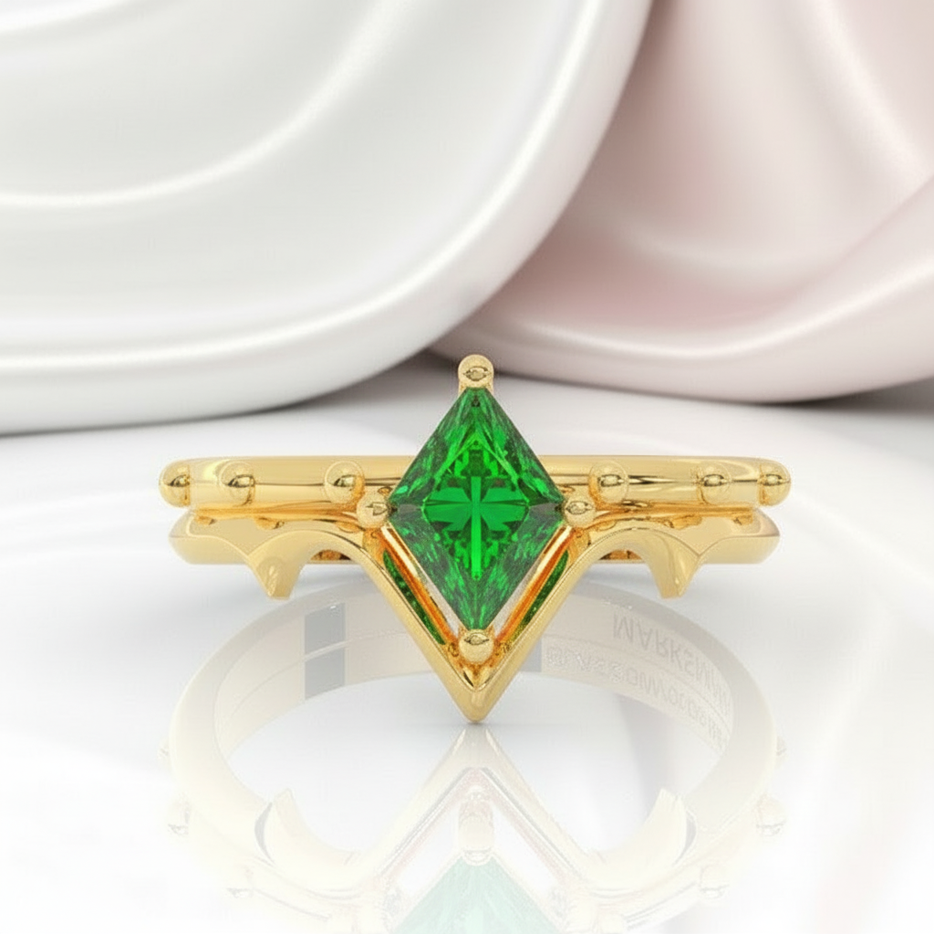 Marksman's Ring Set (Women)- 14k Yellow Gold Video Game Inspired Rings