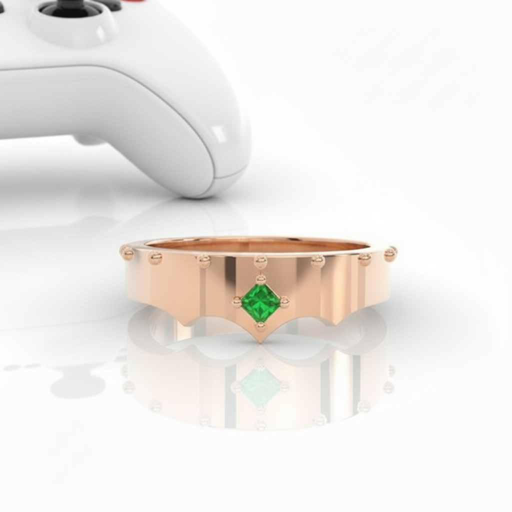 Marksman's Ring (Unisex)- 14k Yellow Gold Video Game Inspired Rings