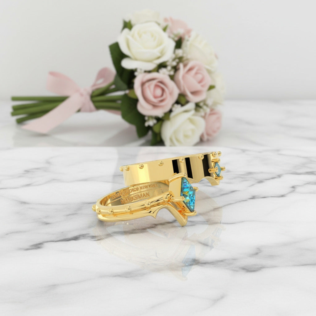Marksman's Ring (Unisex)- 14k Yellow Gold Video Game Inspired Rings