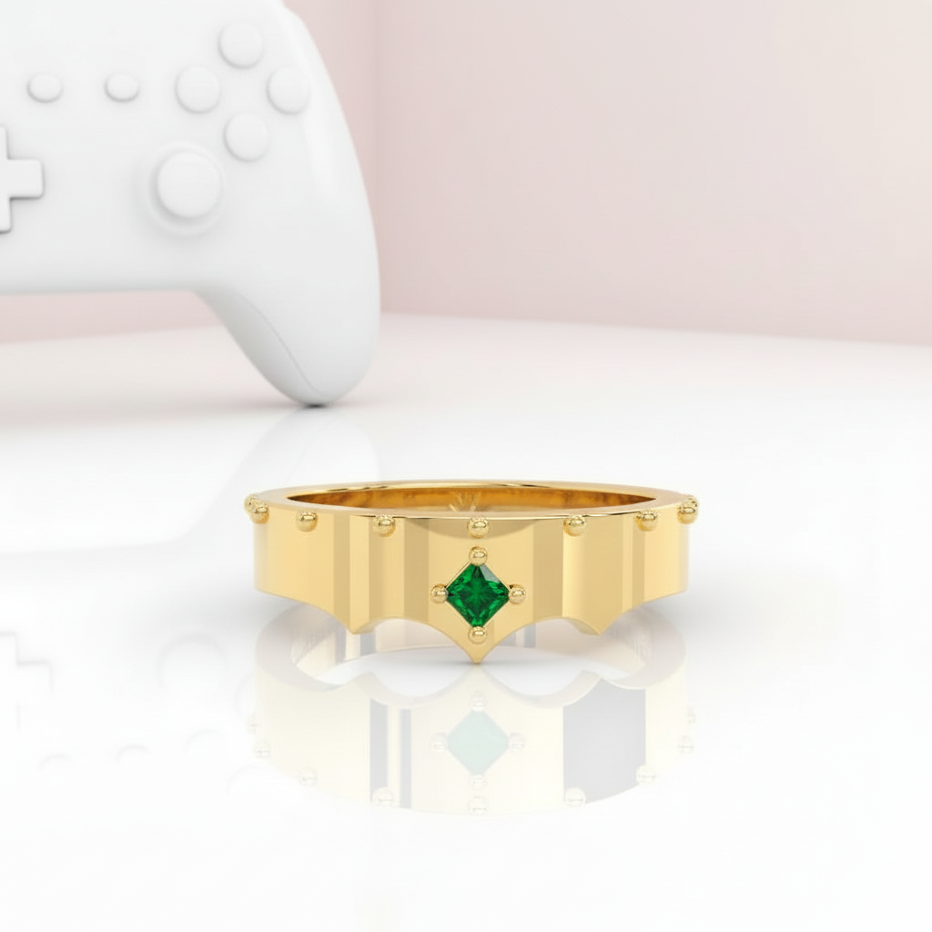 Marksman's Ring (Unisex)- 14k Yellow Gold Video Game Inspired Rings