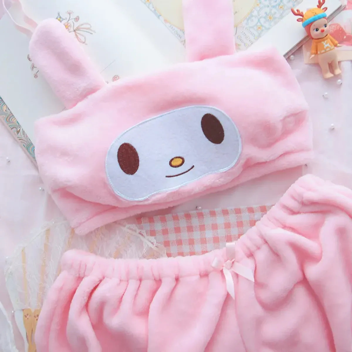 My Melody Cinnamoroll Pajama Two Piece Set