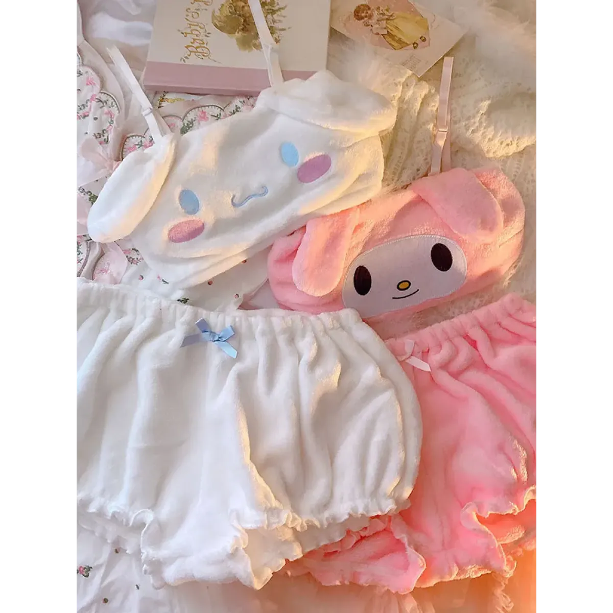 My Melody Cinnamoroll Pajama Two Piece Set