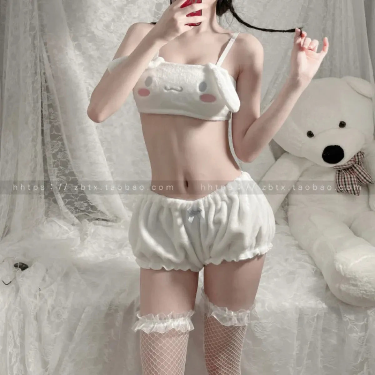 My Melody Cinnamoroll Pajama Two Piece Set