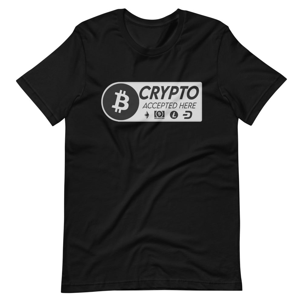 Crypto Accepted Here Short-Sleeve Unisex T-Shirt