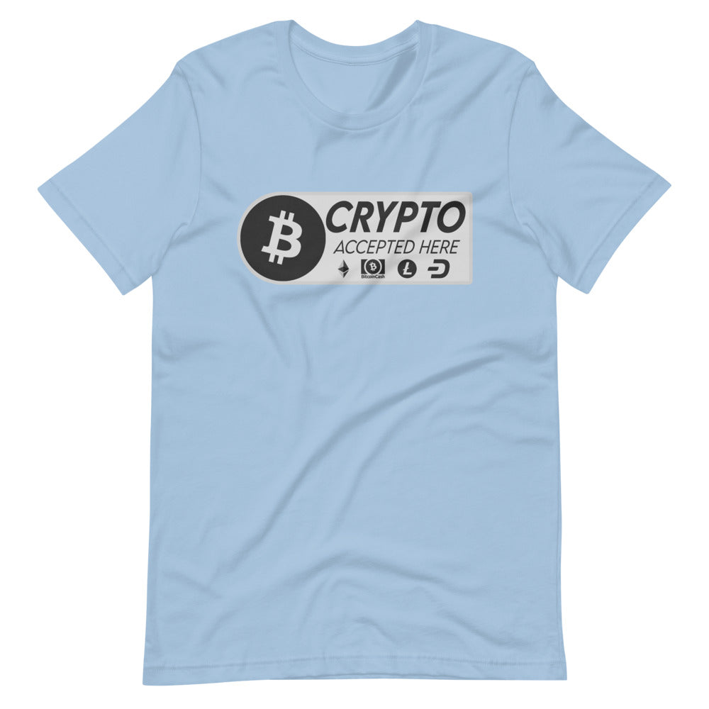 Crypto Accepted Here Short-Sleeve Unisex T-Shirt