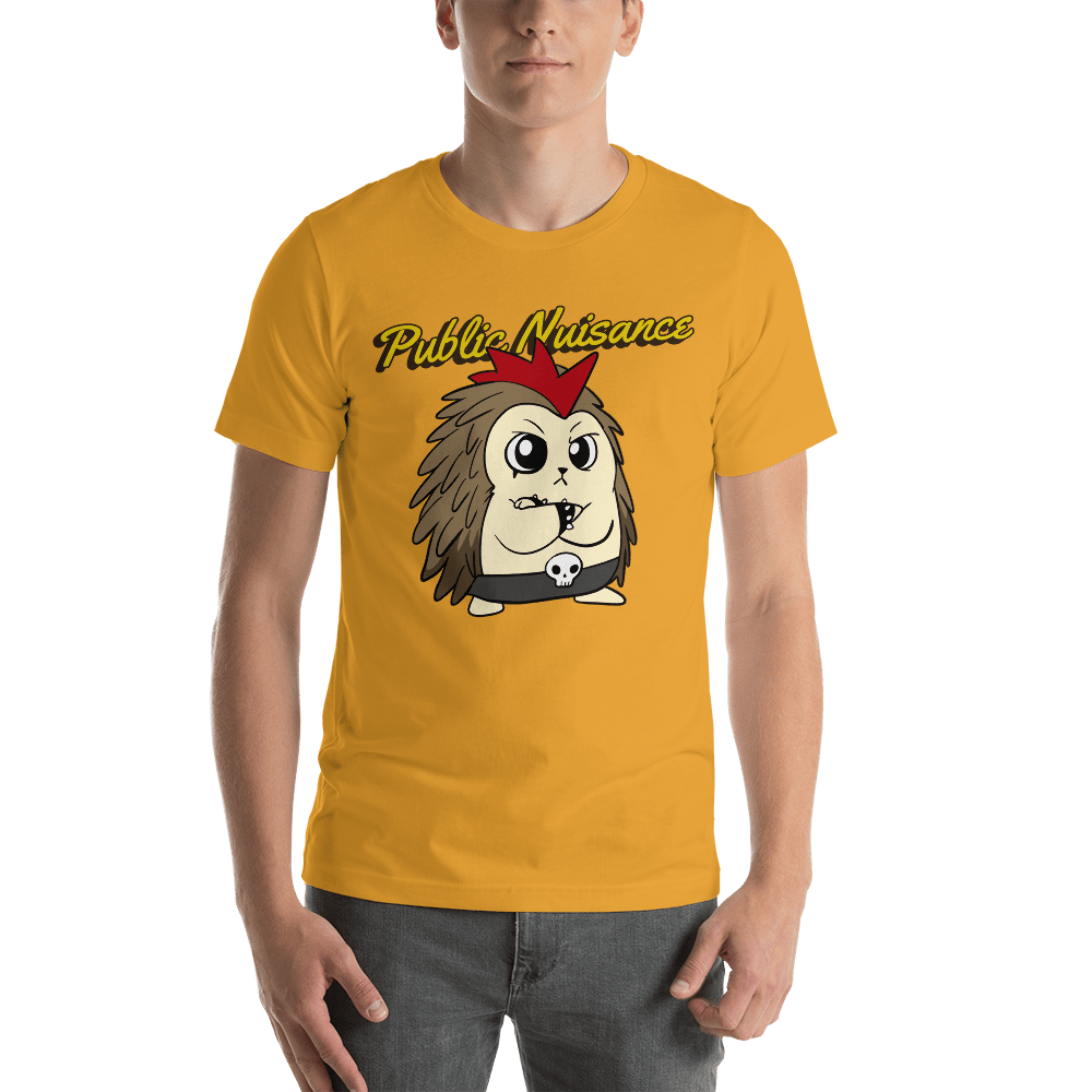 Public Nuisance Angry Libertarian Cartoon Porcupine T-Shirt