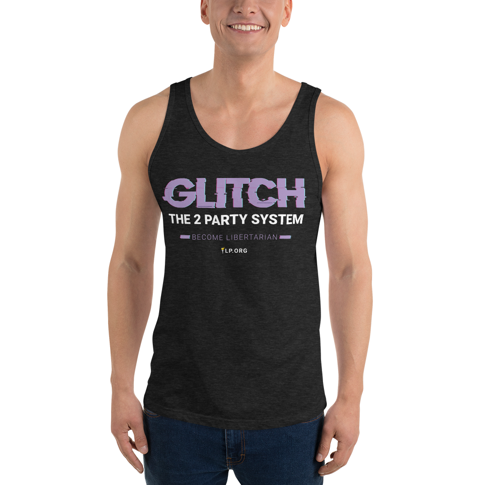 Glitch the Two Party System - Unisex Tank Top
