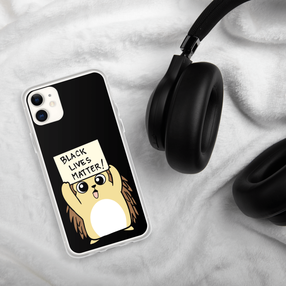 Black Lives Matter Porcupine Cartoon iPhone Case