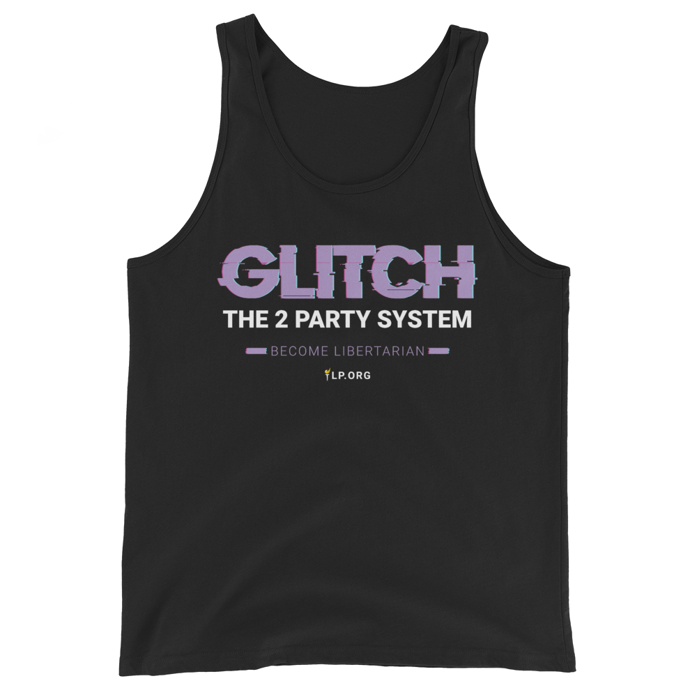 Glitch the Two Party System - Unisex Tank Top