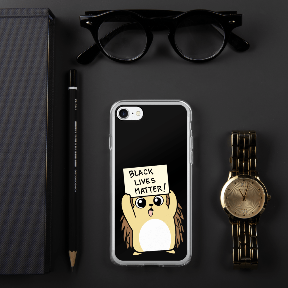 Black Lives Matter Porcupine Cartoon iPhone Case