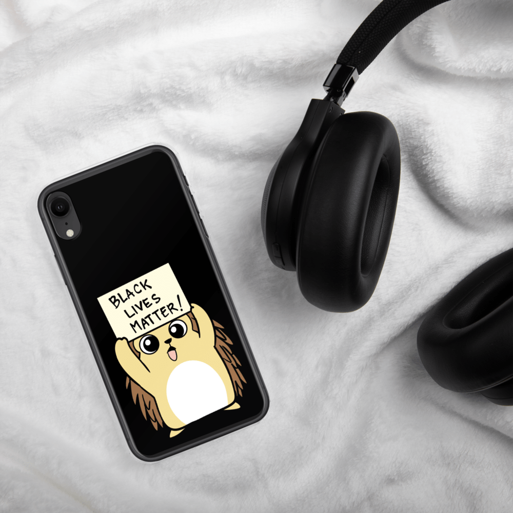 Black Lives Matter Porcupine Cartoon iPhone Case
