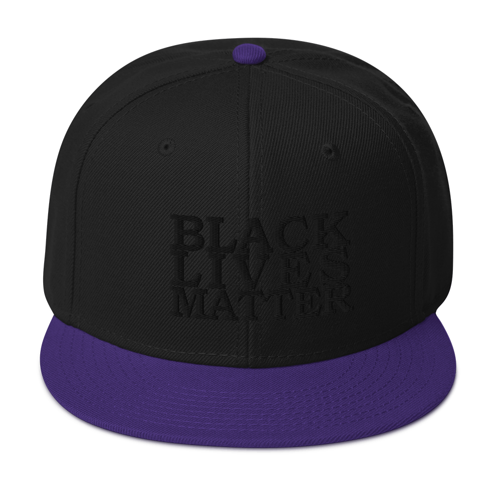 Black Lives Matter Low Contrast Snapback Hat