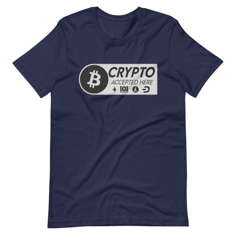 Crypto Accepted Here Short-Sleeve Unisex T-Shirt