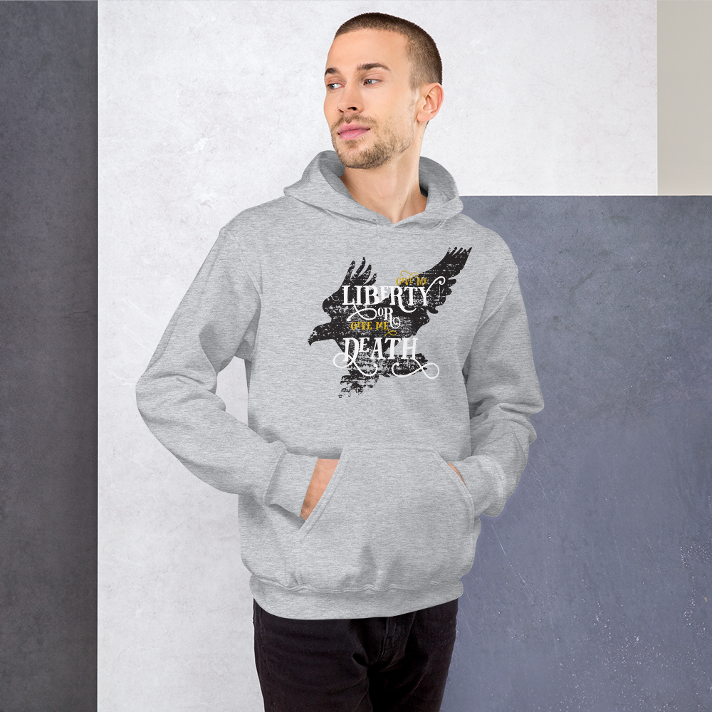 Proud Libertarian Give me Liberty or Give me Death Unisex Hoodie