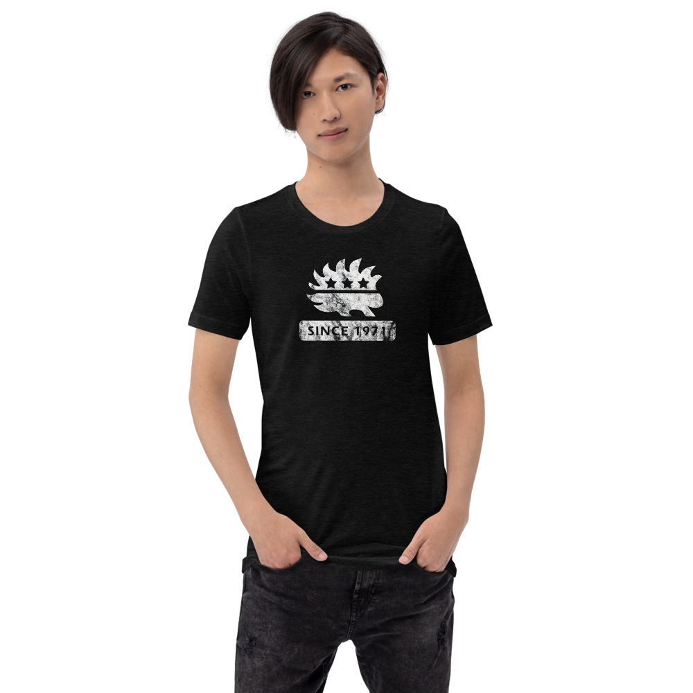 Libertarian Porcupine (Since 1971) Short-Sleeve Unisex  Heathered T-Shirt