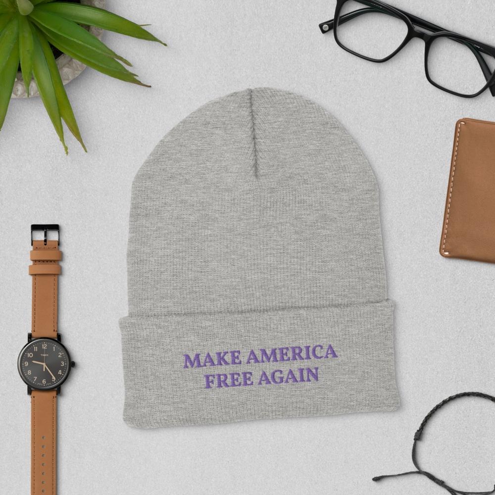 Make America Free Again Cuffed Beanie