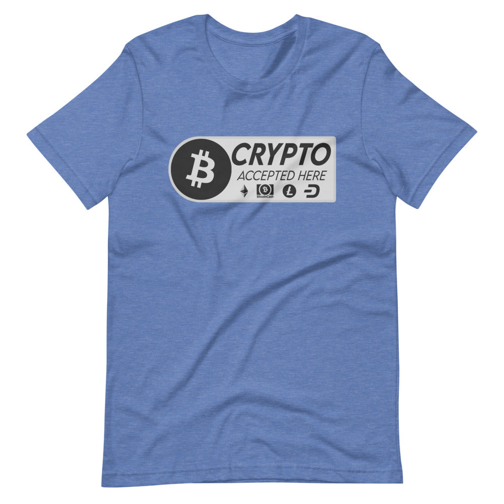Crypto Accepted Here Short-Sleeve Unisex T-Shirt