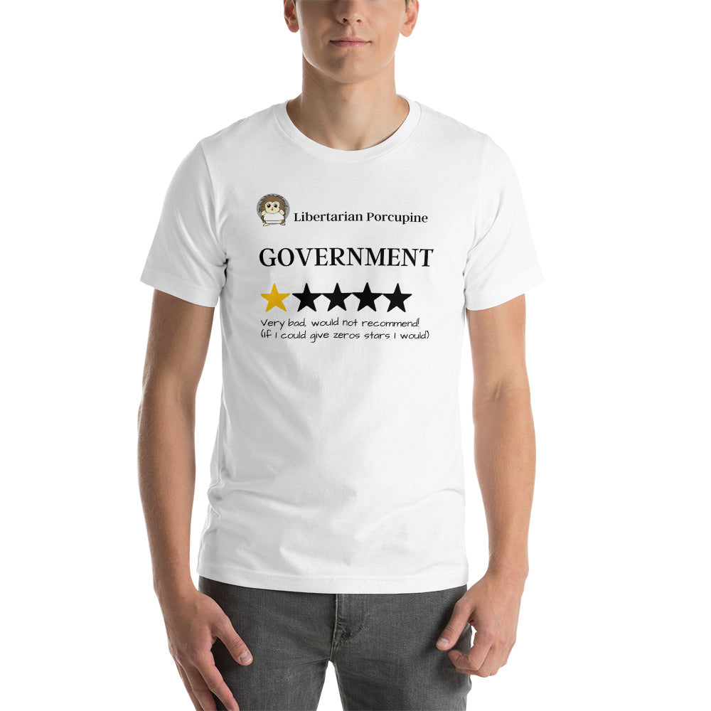 Government Very Bad Would Not Recommend Short-Sleeve Unisex T-Shirt