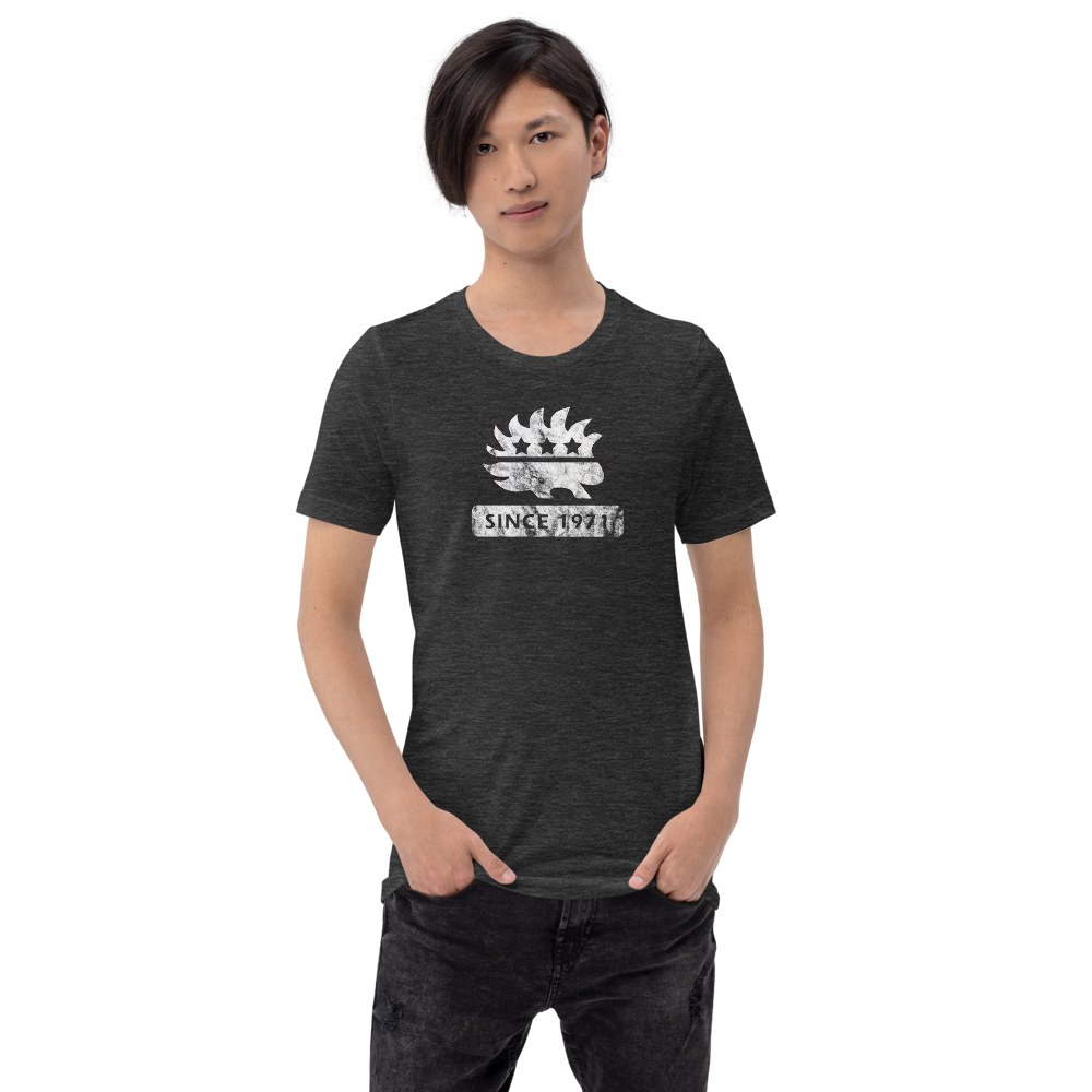Libertarian Porcupine (Since 1971) Short-Sleeve Unisex  Heathered T-Shirt