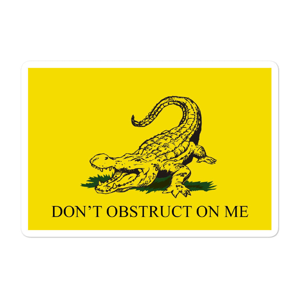 Don't Obstruct on Me Alabama delegation stickers